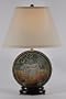 Vintage Round Tin Table Lamp