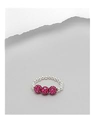 Fuchsia Stretch Ring In Sterling Silver