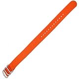 Zulu Ballistic Nylon Strap (20mm, 3-Ring, Orange)