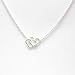 Sterling Silver Double Heart 16" Necklace Presented by The Olivia Collection