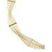 14K Yellow Gold 12 Strand Wire Necklace