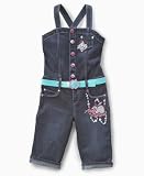 Apple Bottoms - Apple Bottoms Girls Belted Denim Jumpsuit