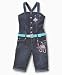 Apparel : Apple Bottoms Girls Belted Denim Jumpsuit