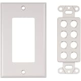 Buy 8 OPENING WALL PLATE WHTE by Acoustic Research