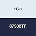 YG-1 87903TF Carbide End Mill, 3 Flute, Taper, YG-TYLON F Finish, 4" Length