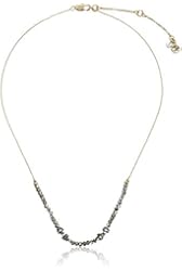 Kenneth Cole New York "Delicates" Black Diamond Color Faceted Bead Necklace, 16''+2'' Extender