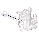 Sterling Silver Love Chinese Symbol Nose Bone