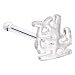 Sterling Silver Love Chinese Symbol Nose Bone