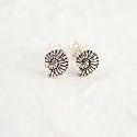 Sterling Silver Nautilus Shell Post Earrings