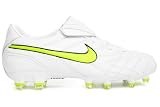 Buy Nike Tiempo Legend III FG Mens Soccer Cleats [366201-171] White/Volt-Black (Promo) Mens Shoes 366201-171