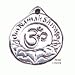 Om Chant - Pewter Pendant - Eastern, Hindu, Lotus, Meditation, Jewelry