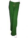 TWISTED HEART Rhinestone Sweat Pants in Verde