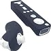 Silicone Skin Cover for Nintendo Wii Remote and Nunchuk (Black)