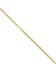 14k Yellow Gold 18in 1.5mm Box Necklace Chain. Metal Wt- 7.01g