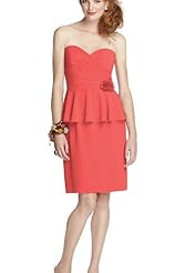 Strapless Crystal Corset   Waistline Short Evening Dress/Mini Dress 