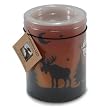 Flameless Wax Candle 4" Flameless Pillar Moose Candle with Nature Sounds