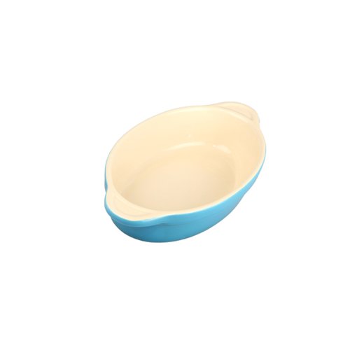 Denby OTA-561 Oven to Table 7-Inch Oval Casserole, 1/2-Liter, Blue