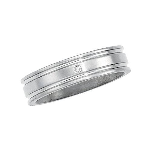 Titanium 0.02 ct. Diamond Comfort-Fit Band