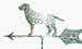 labrador44  - Cottage Good Directions Labrador Retriever Weathervane Weathered Copper
