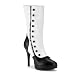 Womens Ankle Boots 4 1/2 Sexy High Heel Boot Vicorian Costume Accessory Black White