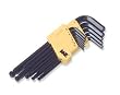 Ball Hex Key Wrench, CRV and MM - 13 Piece