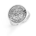 Sterling Silver New Orleans Water Meter Ring. Design Area of Ring Is 17.5mm Size Available 5,6,7,8,9