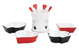 Trudeau Poker 11 Piece Snack Set