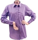 Foxcroft Wrinkle Free Solid Shirt, Basic Fit, Light Iris, Women's Sizes 14W-24W