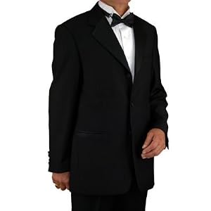 Buy Jet Black Tuxedo Suit Italian Merino Wool with Satin Details Complete Suit Jacket and Pants by Valenti