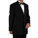 Jet Black Tuxedo Suit Italian Merino Wool with Satin Details Complete Suit Jacket and Pants