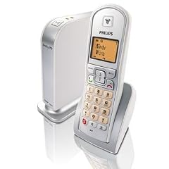 Philips VOIP 321 Dual Phone schnurloses Telefone mit VIOP-Funktion Skype Certified