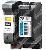 Combo Pack I Remanufactured HP 15/78 C6615DN/C6578A (1 BLK+1 CLR) 31rJq4Tb05L. SL160 Combo Pack I Remanufactured HP 15/78 C6615DN/C6578A (1 BLK+1 CLR)