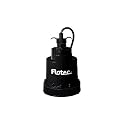 Flotec FPSC1725X Cast Aluminum Thermoplastic-Submersible Utility Pump - 1/4 HP and 1260GPH Max