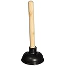 MINTCRAFT 8317-B Black Drain Plunger, 4-Inch