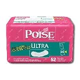 Poise Ultra Absorbency Pads, #19063 - 52 pads / Bag, 4 Bags / Case