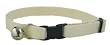 Designer Cat Collar - Natural Undyed Bamboo Cat Breakaway Collar with Bell - Natural - Small - Made in USA