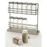 Review Stacks and Stacks  / Freestanding Spice Rack with Spice Jars (Brushed Steel) (12 1/2