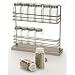 Freestanding Spice Rack with Spice Jars (Brushed Steel) (12 1/2W x 3 1/2D x 12H)