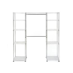 Seville Classics STR05813 Expandable Closet Organizer, Chrome