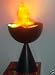 Flame Fire Flaming Desk Top Lamp Halloween