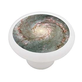 The Whirlpool Galaxy Decorative High Gloss Ceramic Drawer Knob