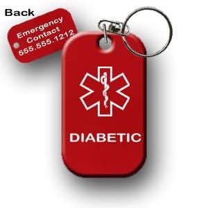 Amazon.com: Diabetic Diabetes Medical Alert Dog Tag ...