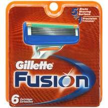 Gillette Fusion Manual Replacement Cartridges (6 Cartridges)