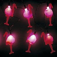 Pink Flamingo Fun Party String Lights (SJ) by Custom Phones - Fun Home Products