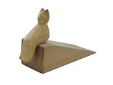 East of India Wooden Cat Door Wedge Stop