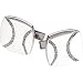 14k White Gold Diamond Stitch Baseball Cuff Links (1/4 Ct HI Color, I1 Clarity)