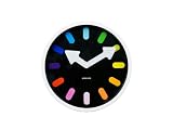 Karlsson Rainbow Pictogram Steel Case Wall Clock, White