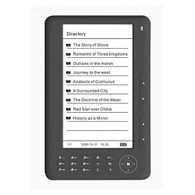 7" 4GB EBOOK READER VIDEO MP3 MULTIMEDIA PLAYER E-READER IN BLACK