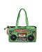 Loop Design The Boom Box Bag with working speakers in Green,Bags (Handbags/Totes) for Women