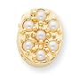 14k Cultured Pearl Bracelet Slide - KL154
